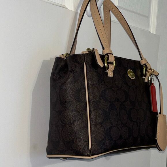 Coach F33752 Peyton Signature mini Jordan Carryall purse tote bag - Picture 4 of 13